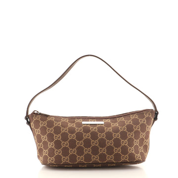 Gucci Vintage Boat Pochette GG Canvas Small