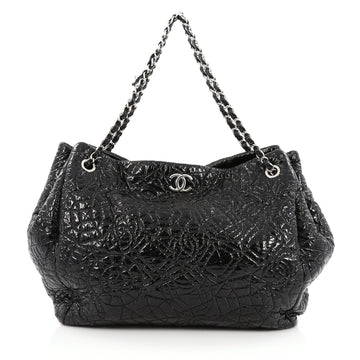 Chanel Graphic Edge Tote Patent Vinyl East West