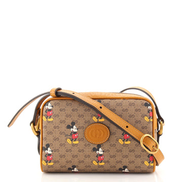 Gucci Disney Mickey Mouse Shoulder Bag Printed Mini GG Coated Canvas Mini