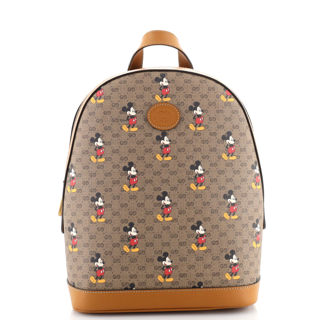 Gucci Disney Mickey Mouse Backpack Printed Mini GG Coated Canvas Small 161519