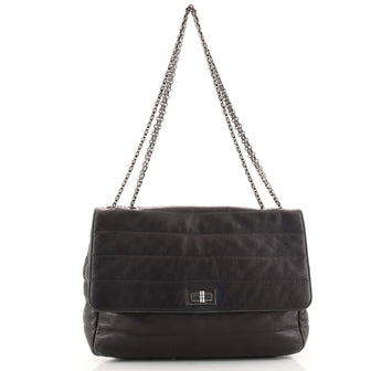 Chanel Vintage Reissue Flap Bag Horizontal Quilt Lambskin Jumbo