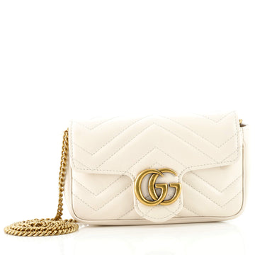 Gucci GG Marmont Flap Bag Matelasse Leather Super Mini