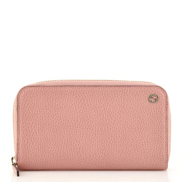 Gucci Interlocking G Zip Around Wallet (Outlet) Leather Long