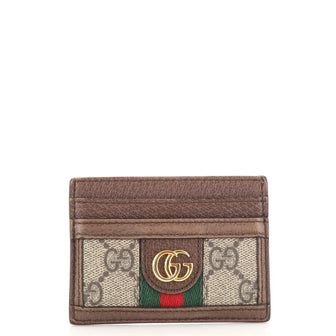 Gucci Ophidia Card Holder GG Coated Canvas