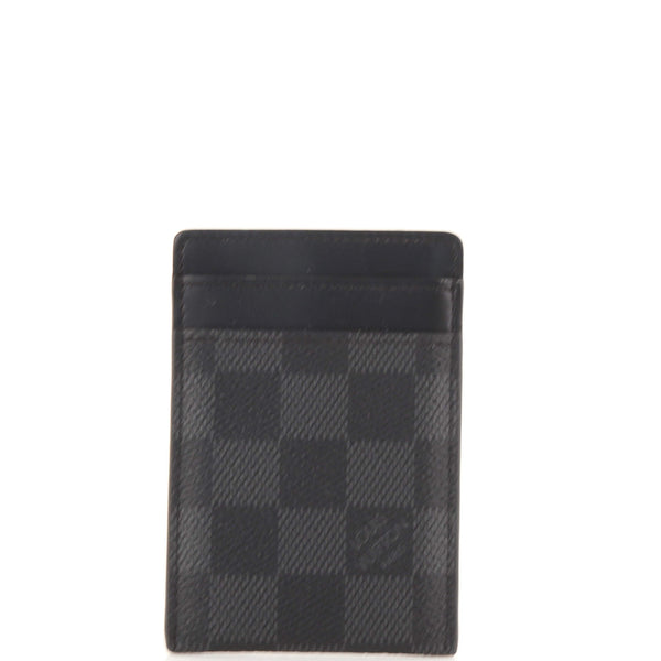 Louis Vuitton Pince Card Holder with Bill Clip Damier Cobalt Black 1615581