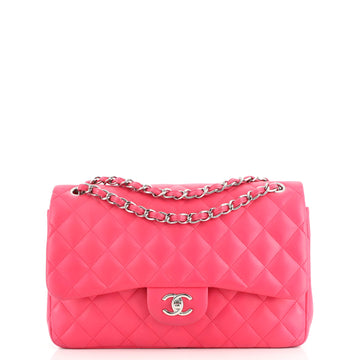 Chanel Classic Double Flap Bag Quilted Lambskin Jumbo