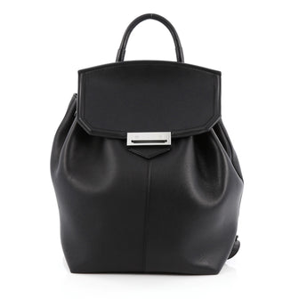 alexander wang mini prisma backpack Pebbled Calfskin Skeletal Black Rose Gold Hardware 1733961 FASHIONPHILE Alexander Wang Black Leather Studded