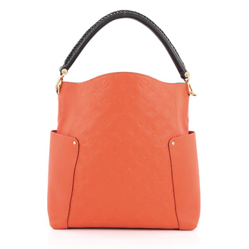 Louis Vuitton Bagatelle Hobo Monogram Empreinte Leather orange