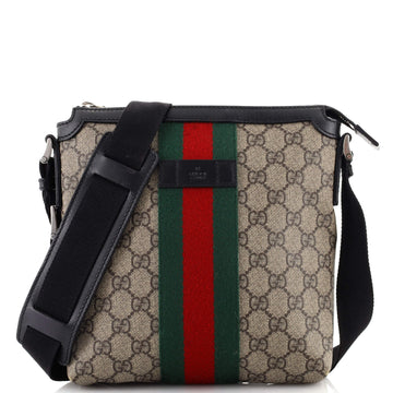 Gucci Web Messenger Bag GG Coated Canvas Small