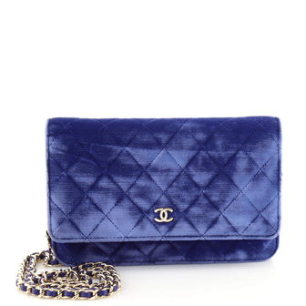 Chanel Wallet on Chain Quilted Velvet
