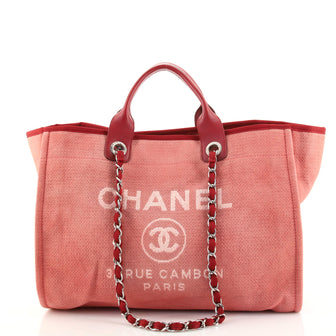 Chanel Deauville Tote Canvas Medium