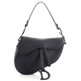 Christian Dior Ultra Matte Saddle Handbag Leather Medium