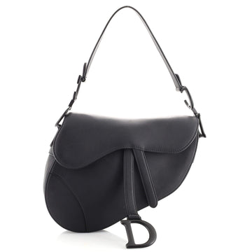 Christian Dior Ultra Matte Saddle Handbag Leather Medium