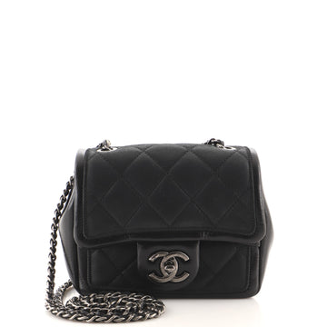 Chanel Graphic Flap Bag Quilted Calfskin Mini