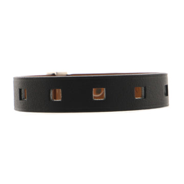 Hermes Mini Dog Clous Square Bracelet Leather