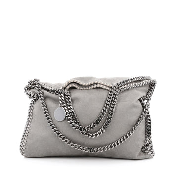 Stella McCartney Falabella Fold Over Bag Shaggy Deer Gray