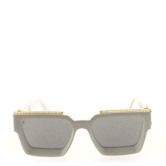 Louis Vuitton 1.1 Millionaires Sunglasses White in Acetate with