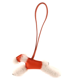 Hermes Budy Bag Charm Shearling and Leather