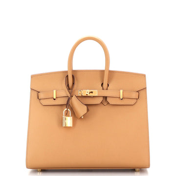 Hermes Birkin Sellier Bag Brown Epsom with Gold Hardware 25