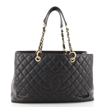 Chanel Grand Shopping Tote Quilted Caviar XL