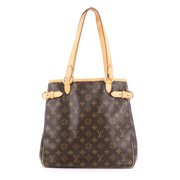Louis Vuitton Batignolles Handbag Monogram Canvas Vertical brown