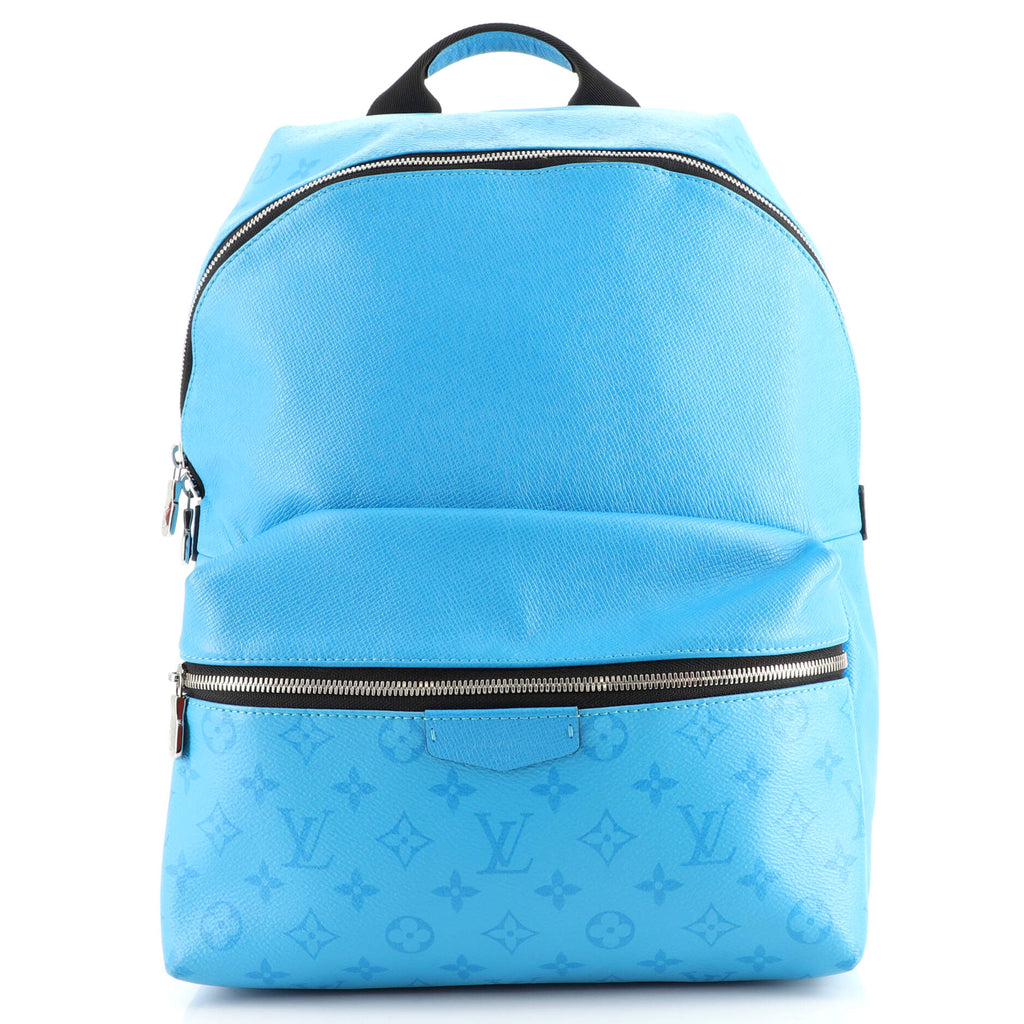 Louis Vuitton Taigarama Discovery Backpack PM Monogram Lagoon Blue in  Canvas with Silver-tone - US