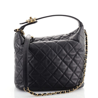Chanel Perfect Meeting Hobo Quilted Lambskin Large