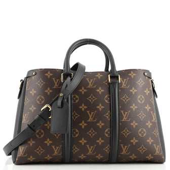 Louis Vuitton Soufflot Tote Monogram Canvas with Leather MM