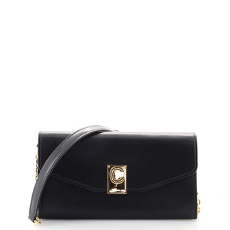 Celine C Wallet on Chain Leather