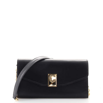 Celine C Wallet on Chain Leather