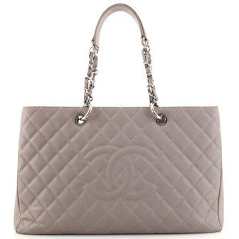 Chanel Grand Shopping Tote Quilted Caviar XL