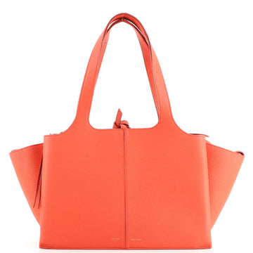 Celine Tri-Fold Shoulder Bag Grained Calfskin Small