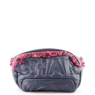 Chanel Coco Neige Waist Bag Embossed Nylon with Tweed
