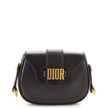 Christian Dior D-Fence Saddle Bag Leather Mini