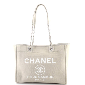 Chanel Deauville Tote Mixed Fibers Small