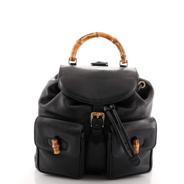 Gucci Vintage Bamboo Backpack Leather Medium