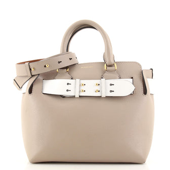 Burberry Belt Tote Leather Small