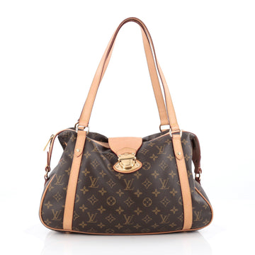 Louis Vuitton Stresa Handbag Monogram Canvas PM Brown