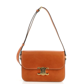 Celine Triomphe Shoulder Bag Smooth Calfskin Medium