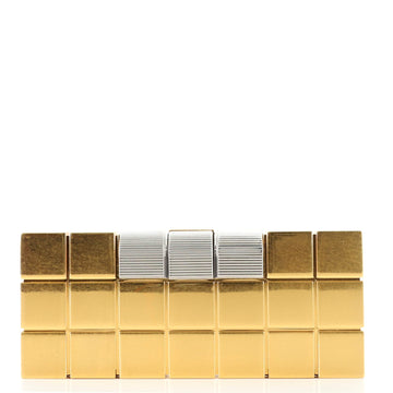 Bottega Veneta Geometric Box Minaudiere Brass Long