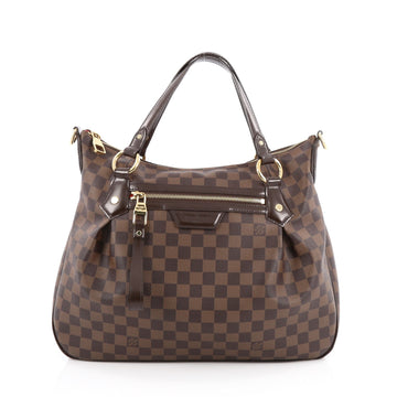 Louis Vuitton Evora Handbag Damier MM Brown