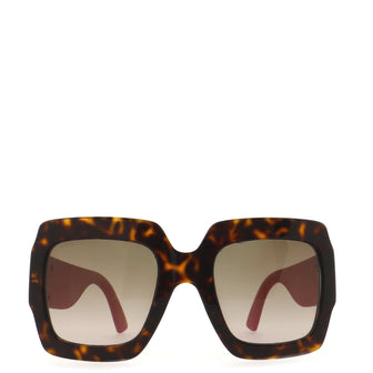 Gucci Square Sunglasses Acetate and Glitter