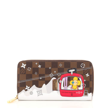 Louis Vuitton Zippy Wallet Limited Edition Vivienne Xmas Damier
