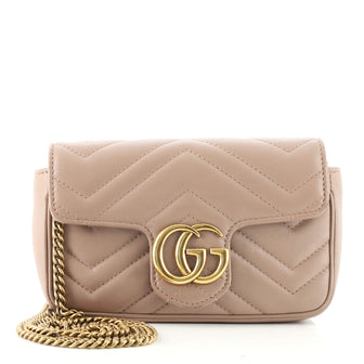 Gucci GG Marmont Flap Bag Matelasse Leather Super Mini