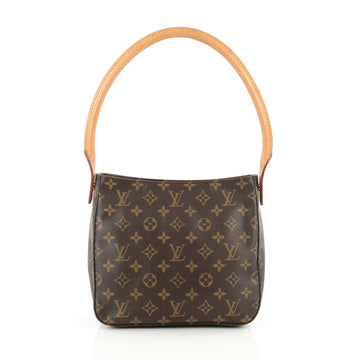 Louis Vuitton Looping Handbag Monogram Canvas MM Brown