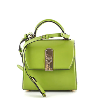 Salvatore Ferragamo Boxyz Top Handle Bag Leather Small