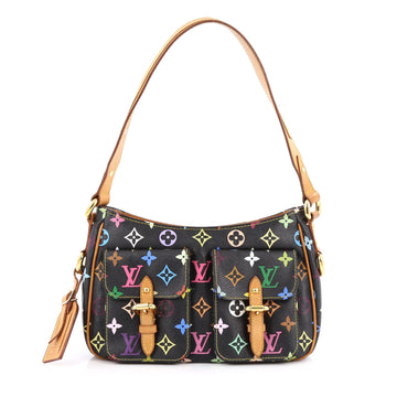 Louis Vuitton Lodge Handbag Monogram Multicolor PM black