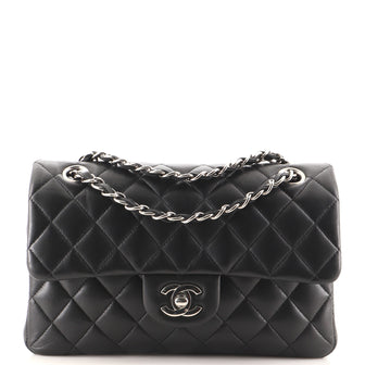Chanel Classic Double Flap Bag Quilted Lambskin Small