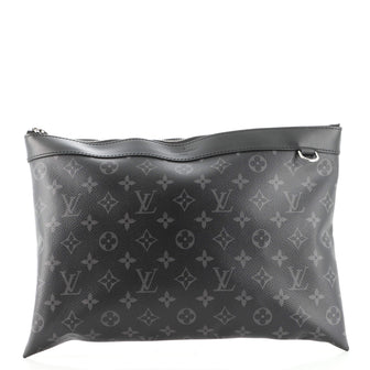 Louis Vuitton Discovery Pochette Monogram Eclipse Canvas GM