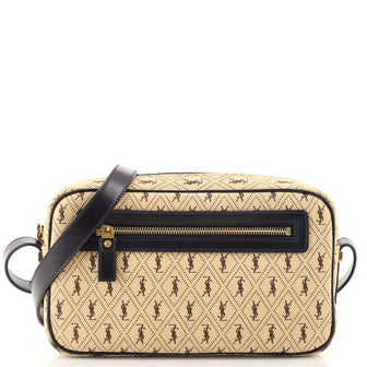 Saint Laurent Camera Bag Monogram All Over Canvas Small